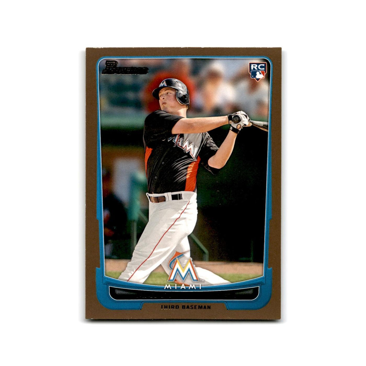 Matt Dominguez 2012 Bowman Gold #205 Miami Marlins Baseball Card NM