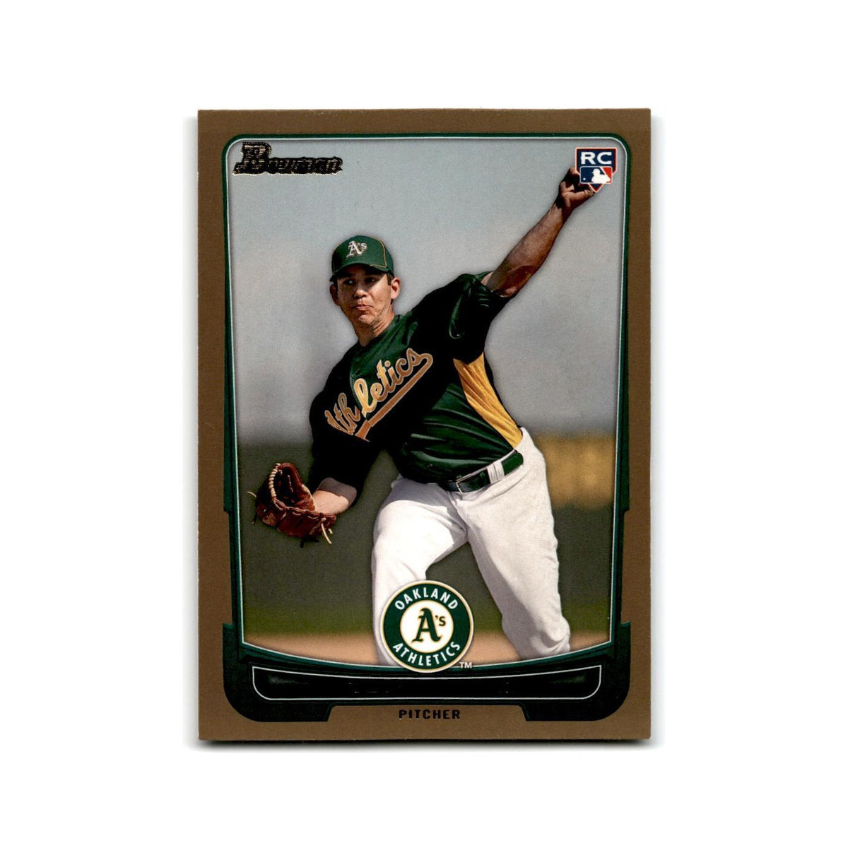 Tom Milone 2012 Bowman Gold #196 Oakland Athletics Baseball Card NM