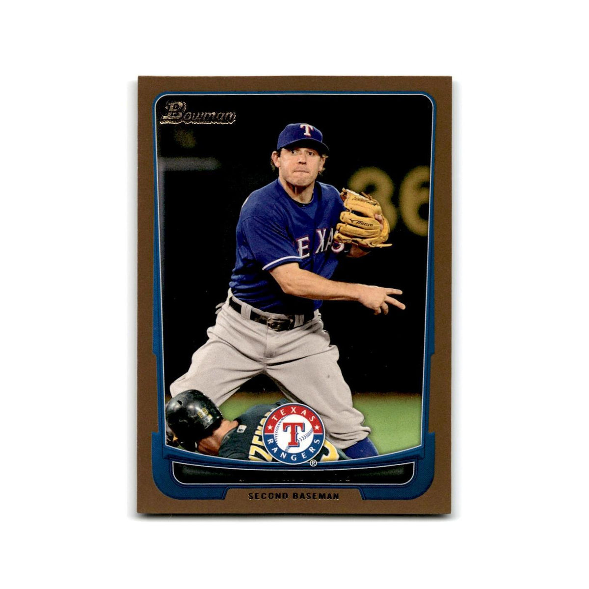 Ian Kinsler 2012 Bowman Gold #84 Texas Rangers Baseball Card NM