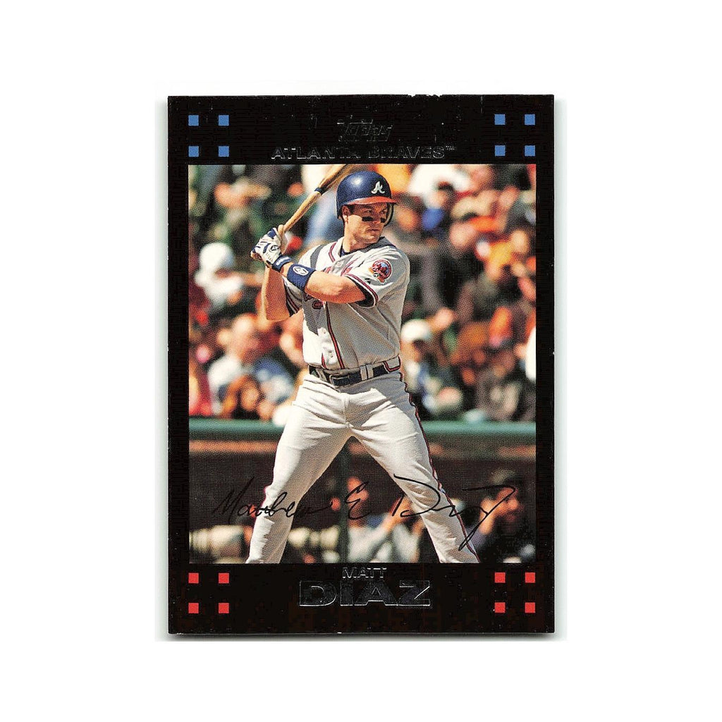 Matt Diaz 2007 Topps #395 Atlanta Braves Baseball Card NM
