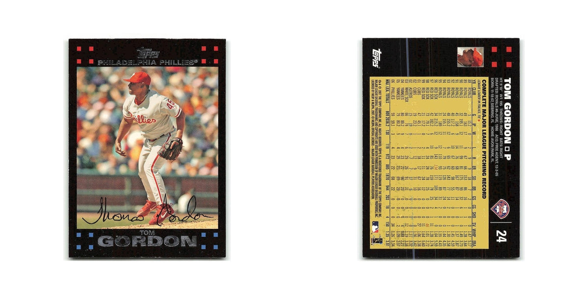 Tom Gordon 2007 Topps #24 Philadelphia Phillies Baseball Card NM