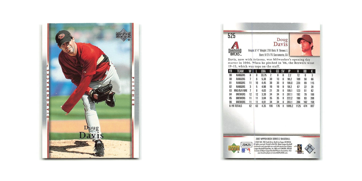 Doug Davis 2007 Upper Deck #525 Arizona Diamondbacks Baseball Card NM