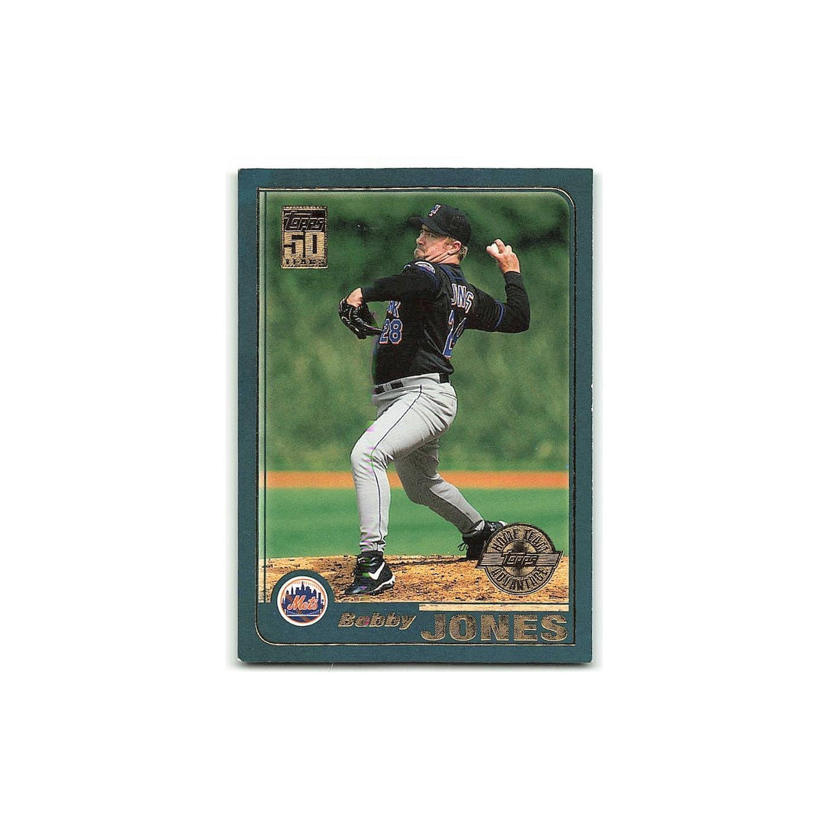 Bobby Jones Home team ADV 2001 Topps #57 New York Mets Baseball Card NM