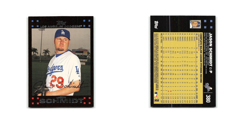 Jason Schmidt 2007 Topps #380 Los Angeles Dodgers Baseball Card NM