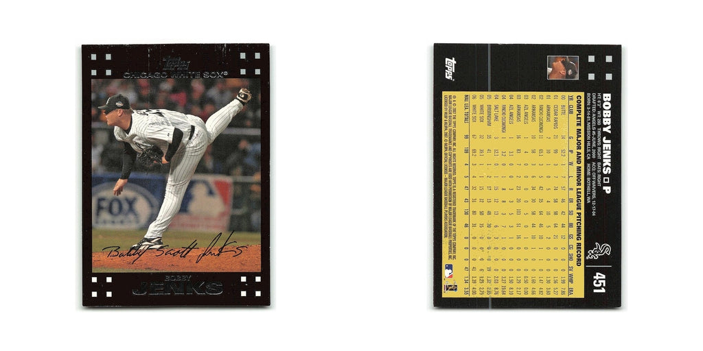 Bobby Jenks 2007 Topps #451 Chicago White Sox Baseball Card NM