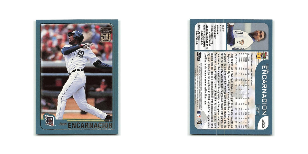 Juan Encarnacion 2001 Topps #305 Detroit Tigers Baseball Card NM