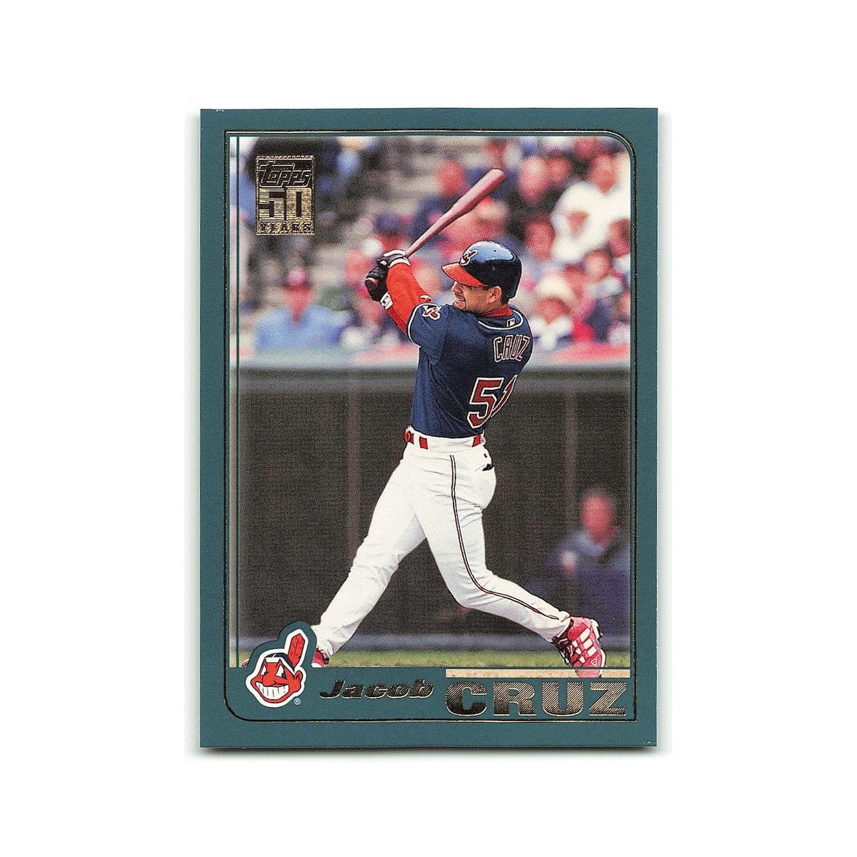 Jacob Cruz 2001 Topps #298 Cleveland Indians Baseball Card NM
