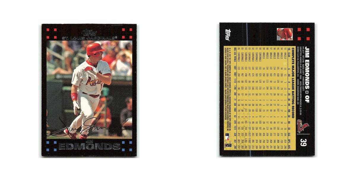 Jim Edmonds 2007 Topps #39 St. Louis Cardinals Baseball Card NM