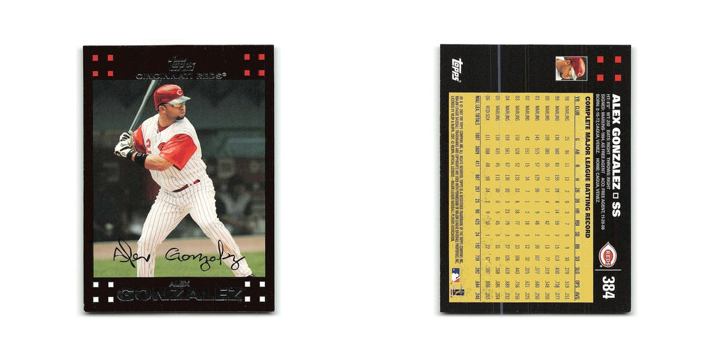 Alex Gonzalez 2007 Topps #384 Cincinnati Reds Baseball Card NM