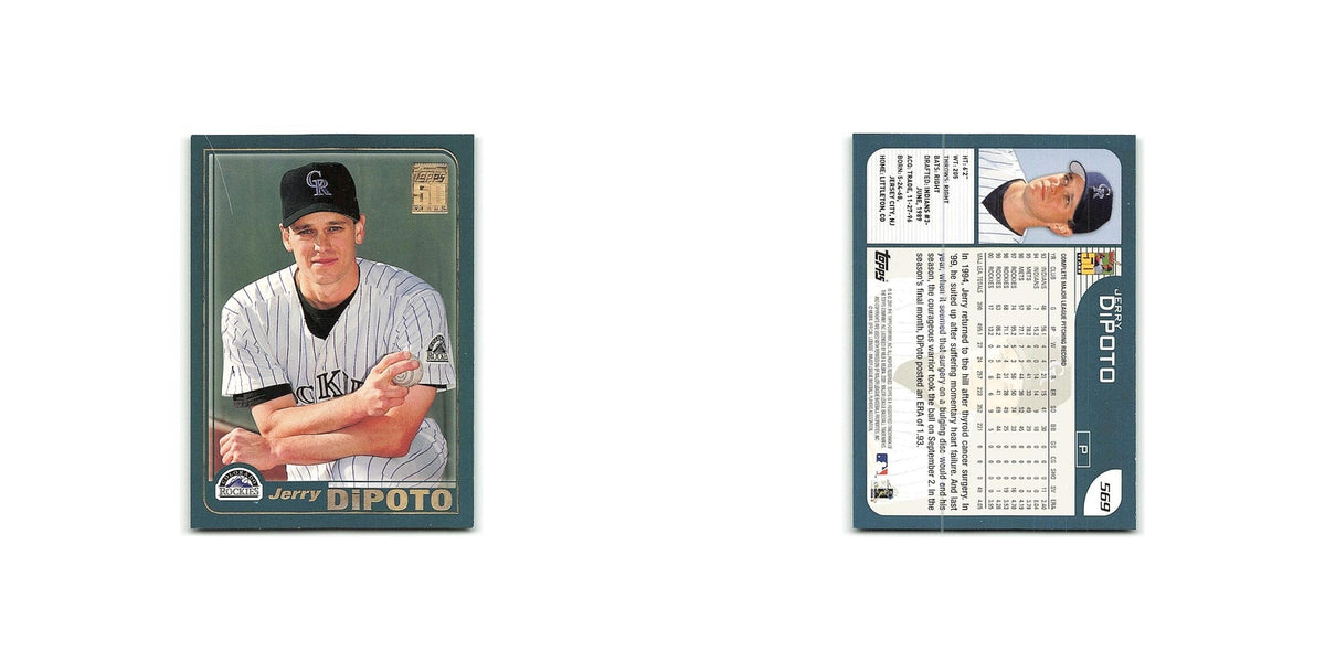 Jerry DiPoto 2001 Topps #569 Colorado Rockies Baseball Card NM