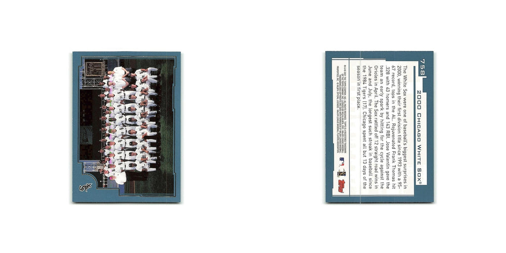 Chicago White Sox 2001 Topps #758 Chicago White Sox Baseball Card NM
