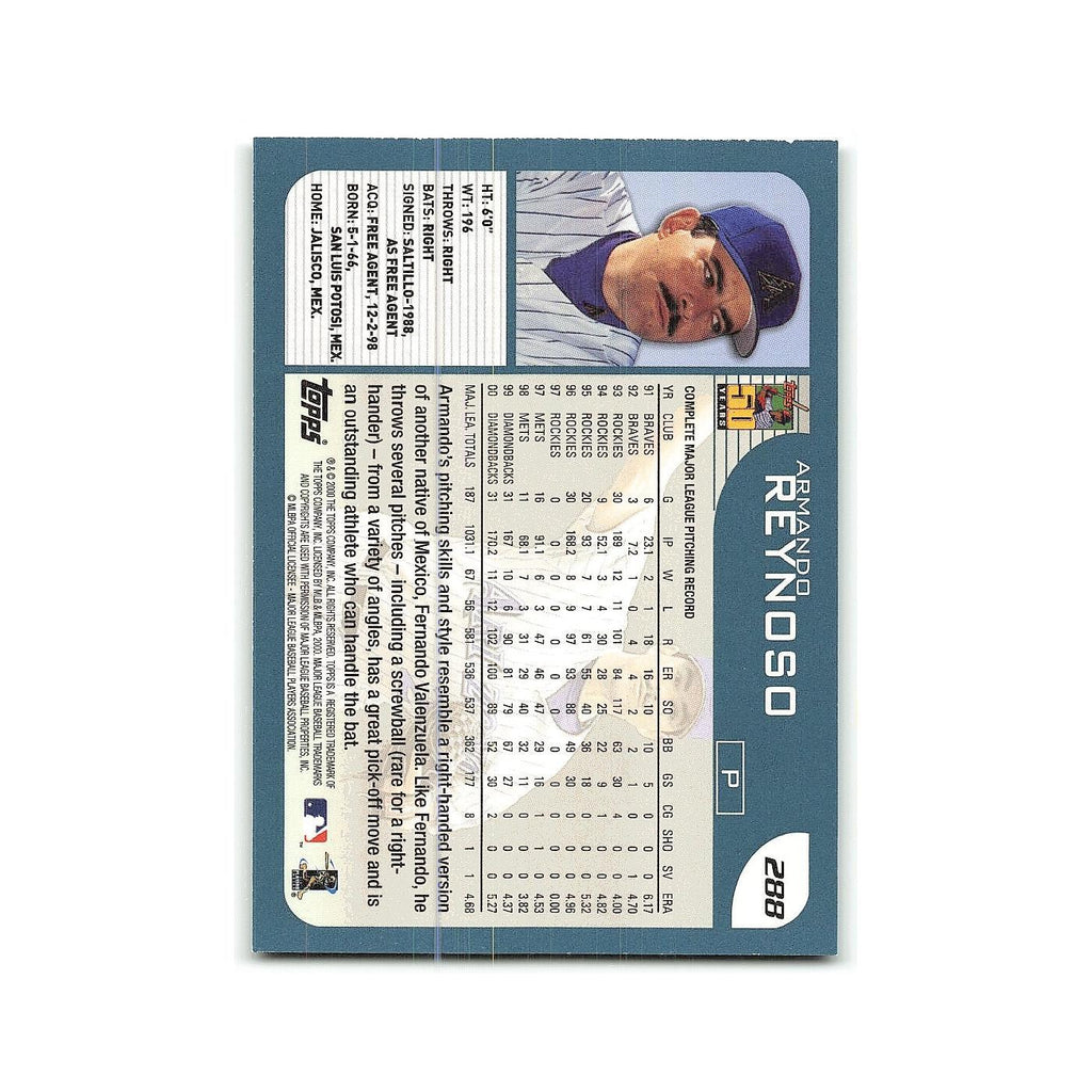 Armando Reynoso 2001 Topps #288 Arizona Diamondbacks Baseball Card NM