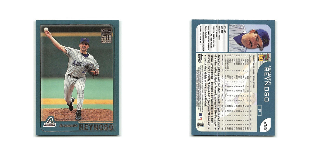 Armando Reynoso 2001 Topps #288 Arizona Diamondbacks Baseball Card NM