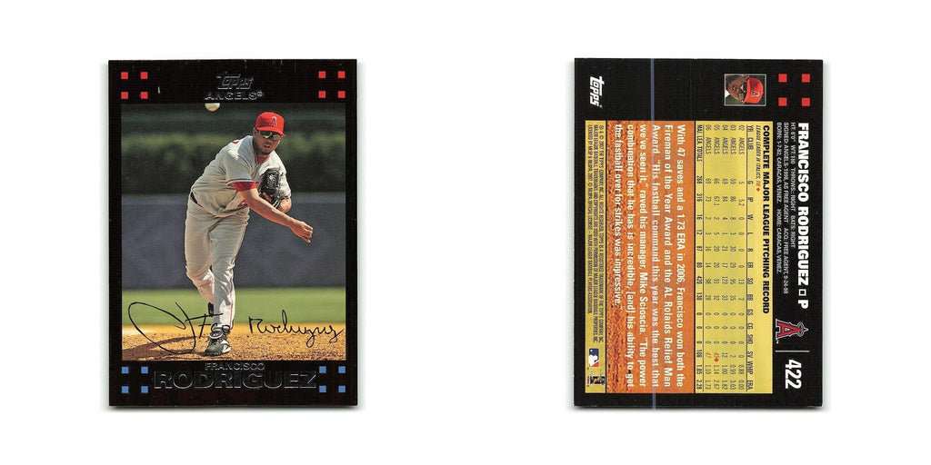 Francisco Rodriguez 2007 Topps #422 Los Angeles Angels Baseball Card NM