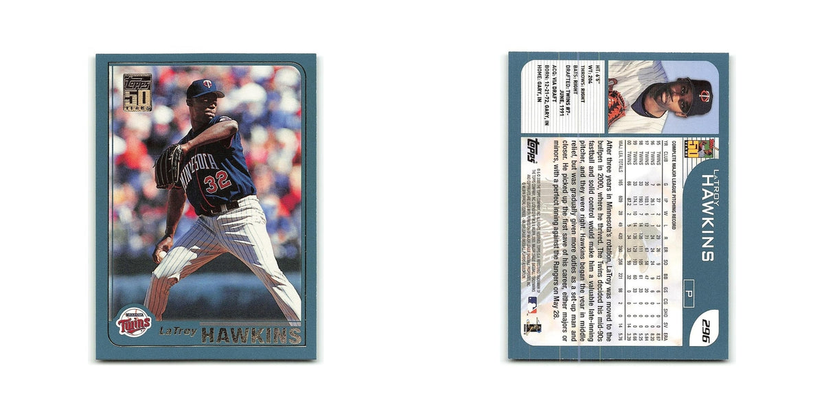 LaTroy Hawkins 2001 Topps #296 Minnesota Twins Baseball Card NM