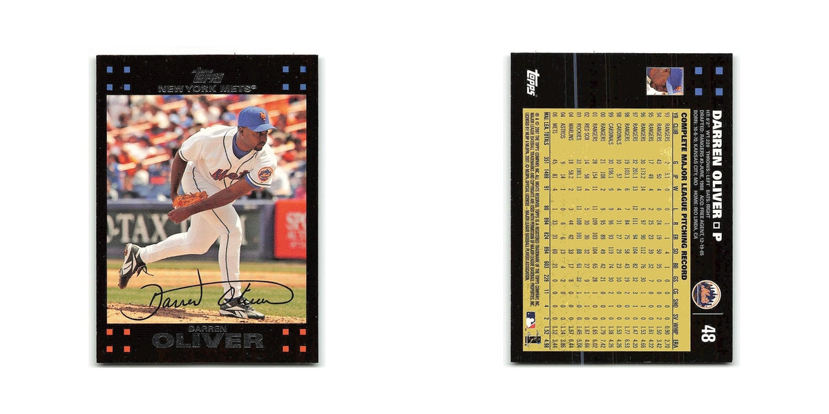 Darren Oliver 2007 Topps #48 New York Mets Baseball Card NM