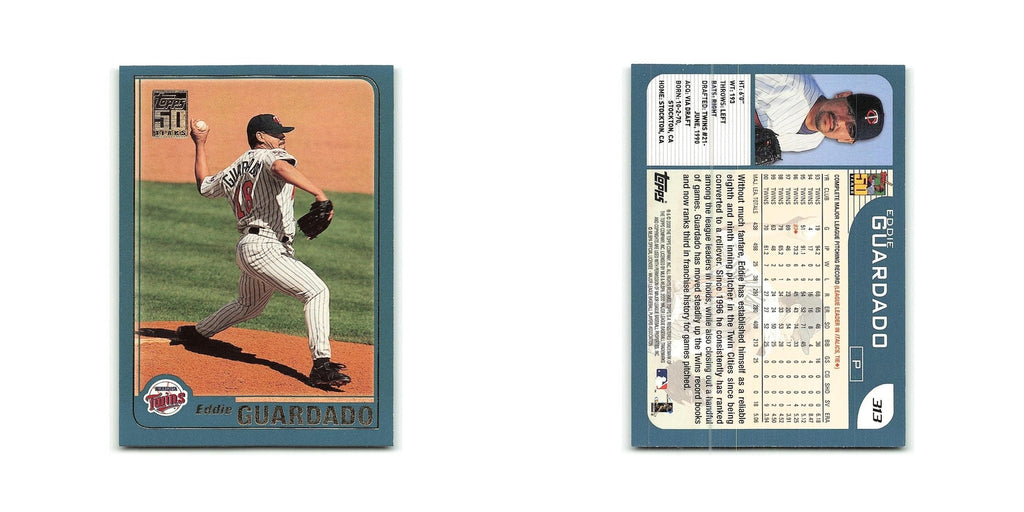 Eddie Guardado 2001 Topps #313 Minnesota Twins Baseball Card NM