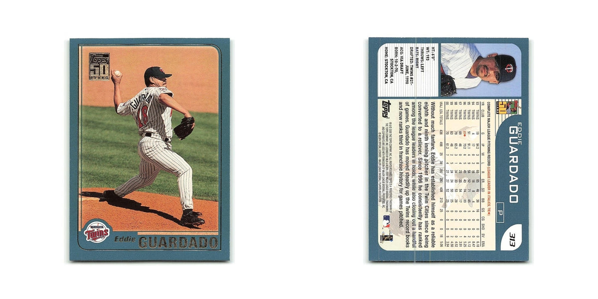 Eddie Guardado 2001 Topps #313 Minnesota Twins Baseball Card NM