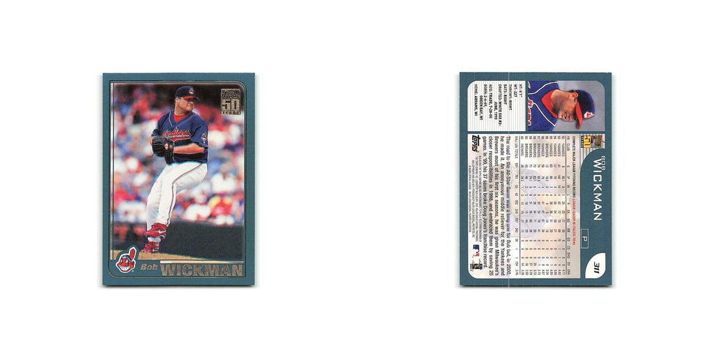 Bob Wickman 2001 Topps #311 Cleveland Indians Baseball Card NM