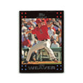 Jered Weaver 2007 Topps #75 Los Angeles Angels Baseball Card NM