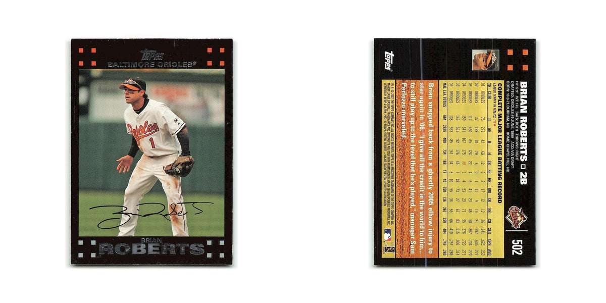 Brian Roberts 2007 Topps #502 Baltimore Orioles Baseball Card NM