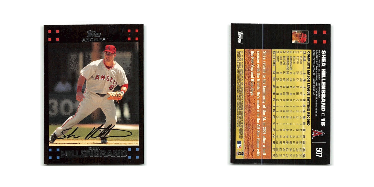 Shea Hillenbrand 2007 Topps #507 Los Angeles Angels Baseball Card NM