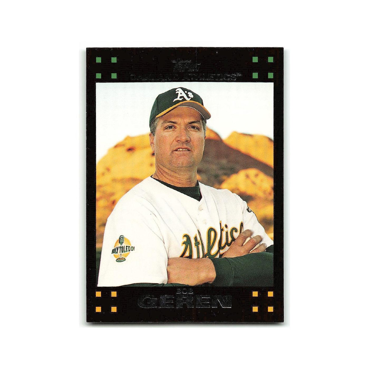 Bob Geren 2007 Topps #614 Oakland Athletics Baseball Card NM