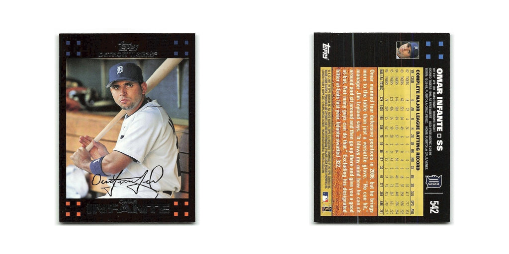 Omar Infante 2007 Topps #542 Detroit Tigers Baseball Card NM