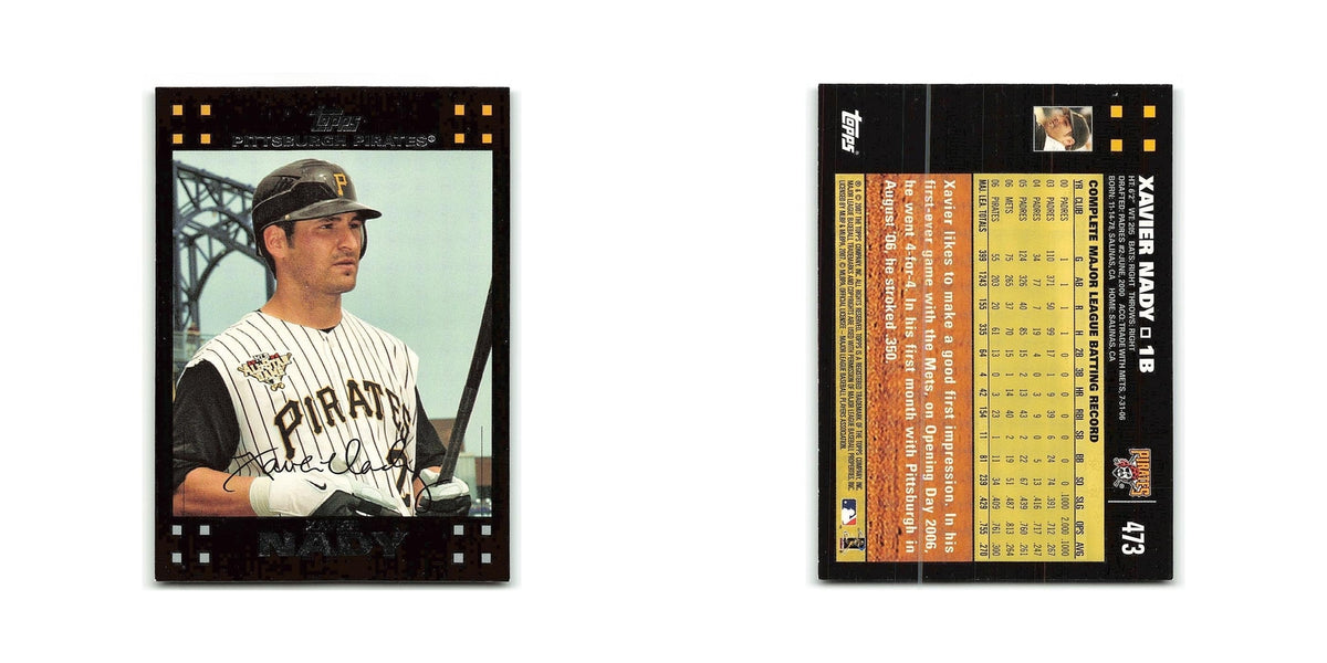 Xavier Nady 2007 Topps #473 Pittsburgh Pirates Baseball Card NM