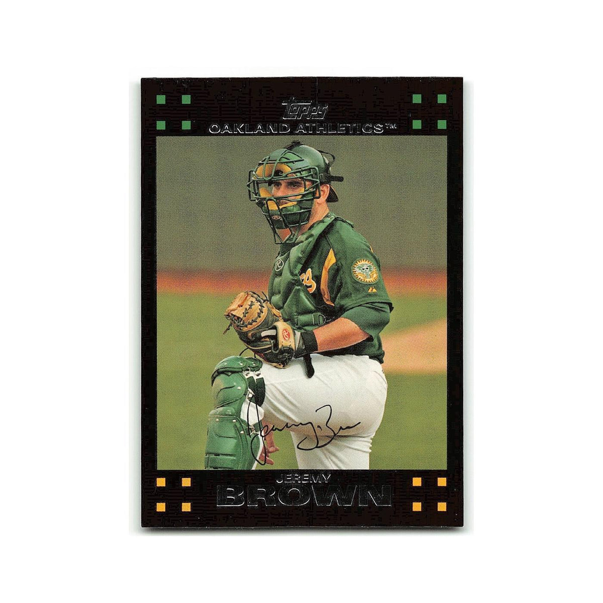 Jeremy Brown 2007 Topps #624 Oakland Athletics Baseball Card NM
