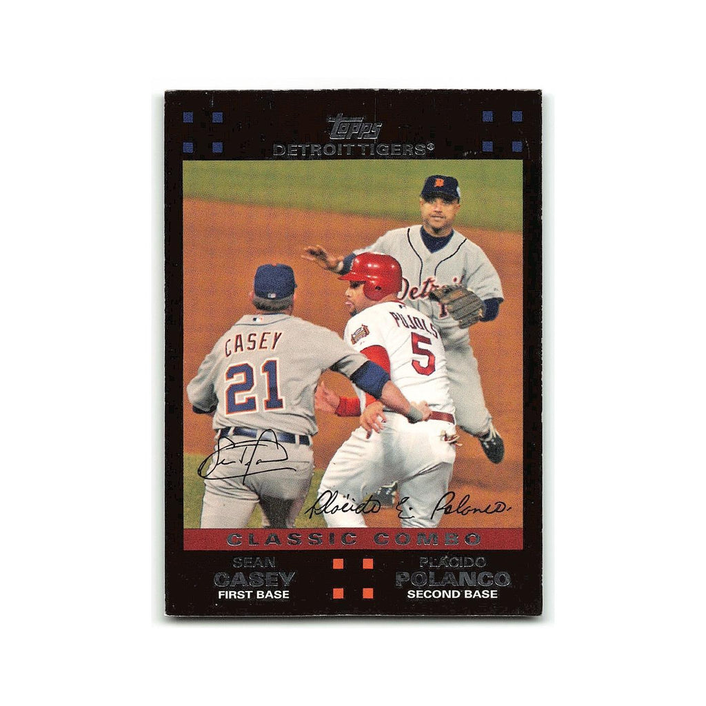 Sean Casey Placido Polanco 2007 Topps #653 Detroit Tigers Baseball Card NM