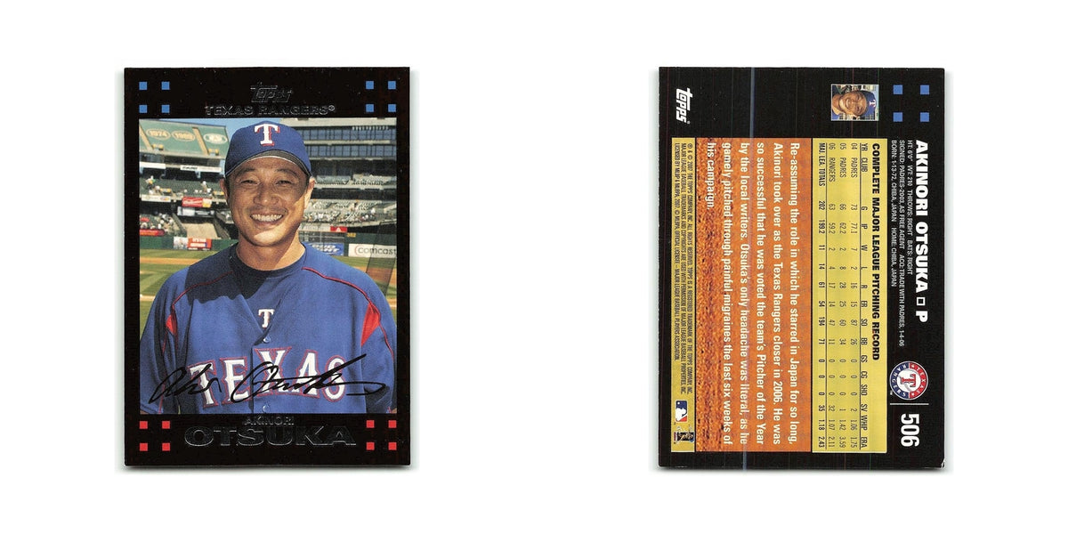 Akinori Otsuka 2007 Topps #506 Texas Rangers Baseball Card NM