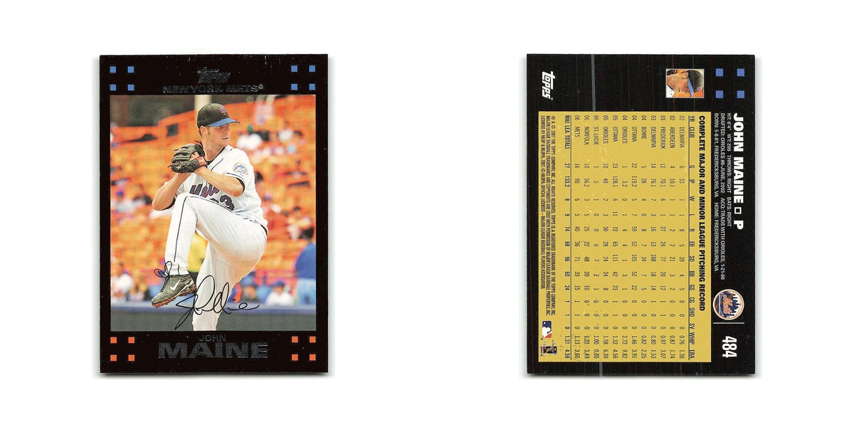 John Maine 2007 Topps #484 New York Mets Baseball Card NM