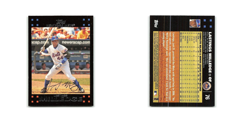 Lastings Milledge 2007 Topps #76 New York Mets Baseball Card NM