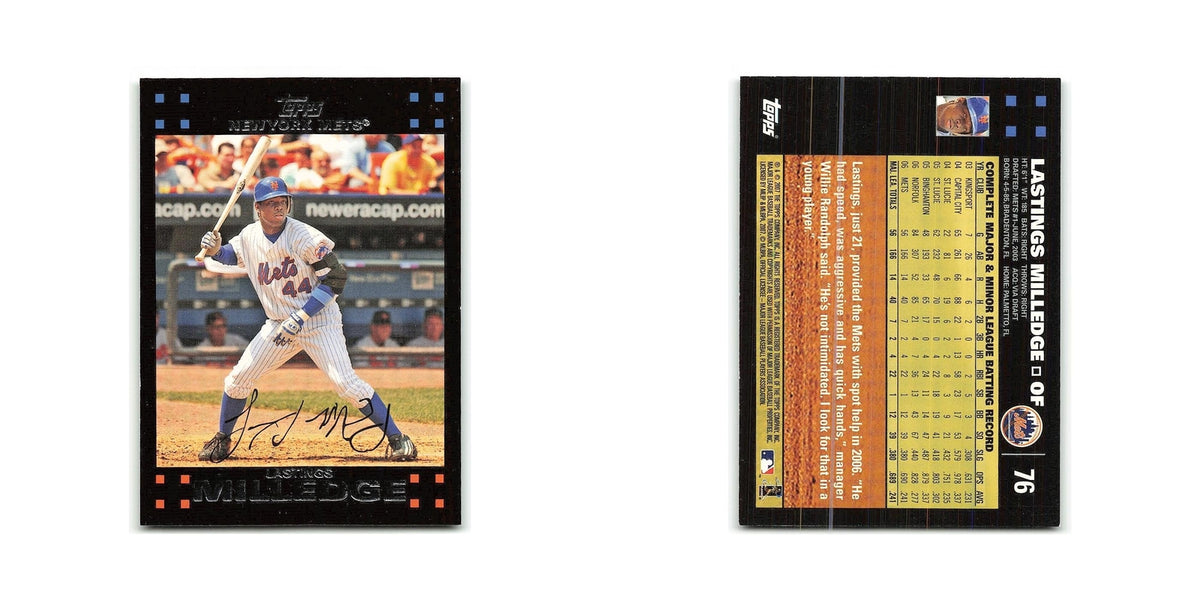 Lastings Milledge 2007 Topps #76 New York Mets Baseball Card NM
