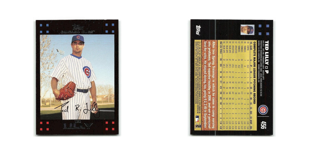 Ted Lilly 2007 Topps #456 Chicago Cubs Baseball Card NM