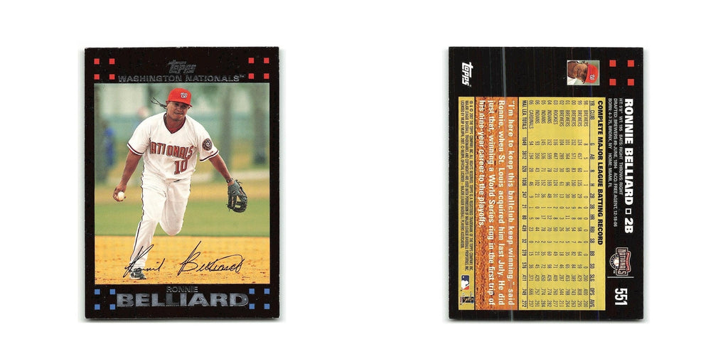 Ronnie Belliard 2007 Topps #551 Washington Nationals Baseball Card NM