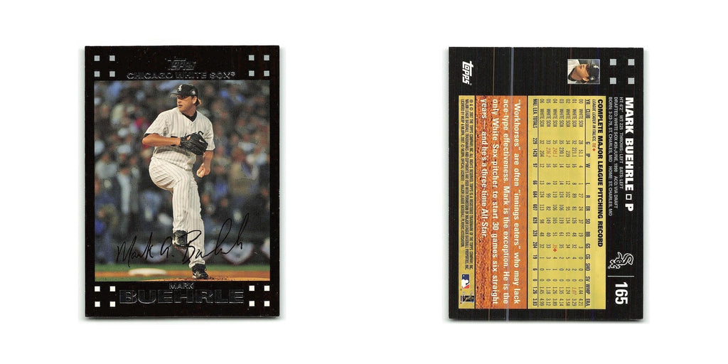 Mark Buehrle 2007 Topps #165 Chicago White Sox Baseball Card NM