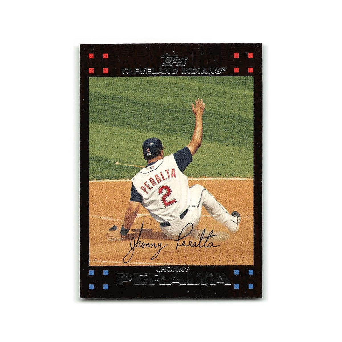 Jhonny Peralta 2007 Topps #465 Cleveland Indians Baseball Card NM