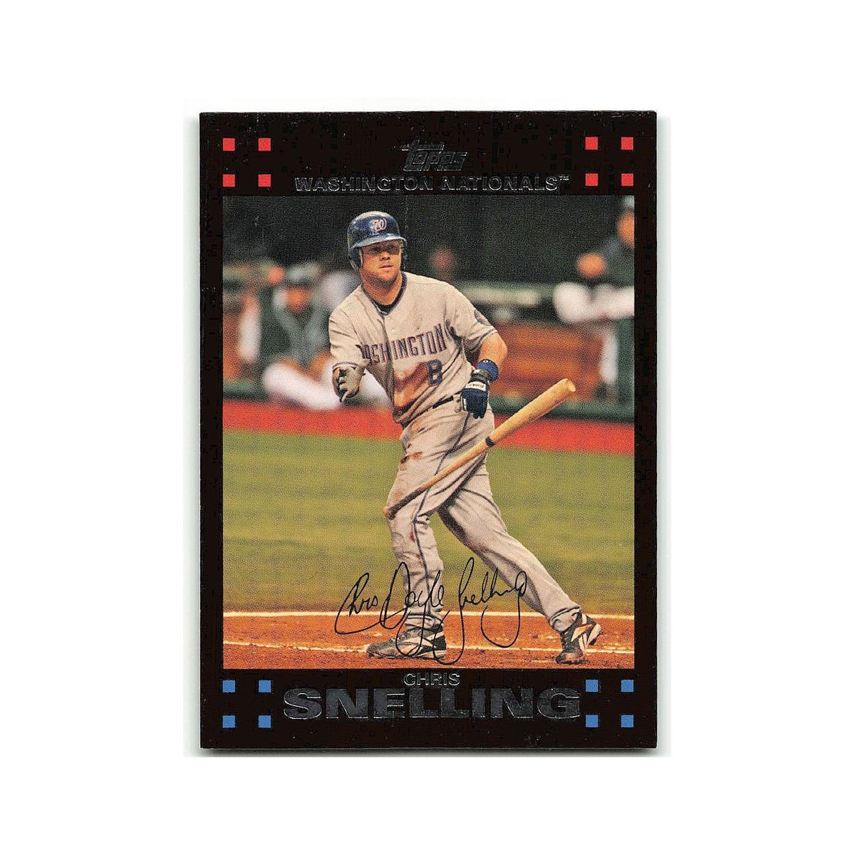 Chris Snelling 2007 Topps #529 Washington Nationals Baseball Card NM