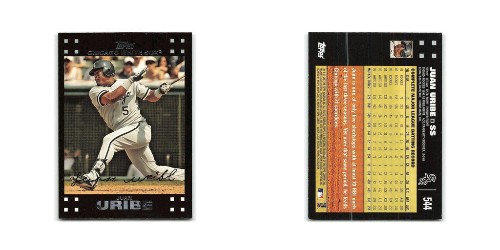 Juan Uribe 2007 Topps #544 Chicago White Sox Baseball Card NM