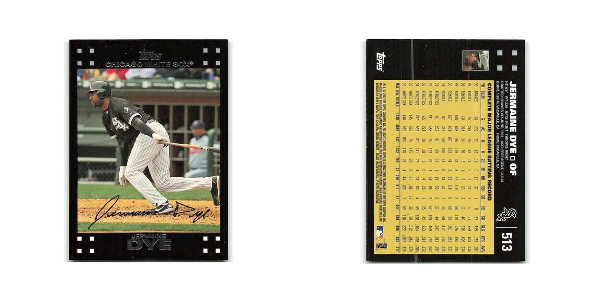 Jermaine Dye 2007 Topps #513 Chicago White Sox Baseball Card NM