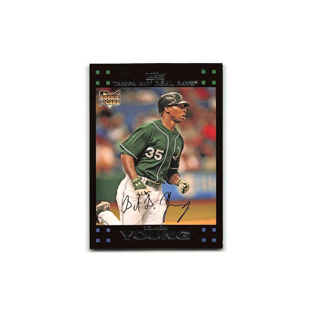 Delmon Young Rookie 2007 Topps #20 Tampa Bay Devil Rays Baseball Card NM