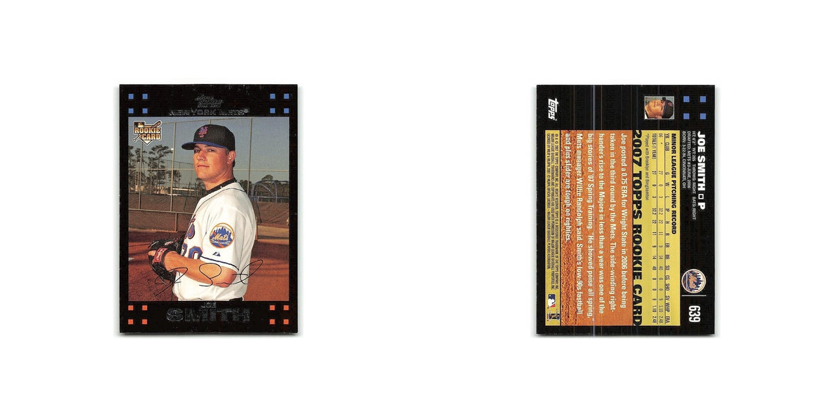 Joe Smith Rookie 2007 Topps #639 New York Mets Baseball Card NM