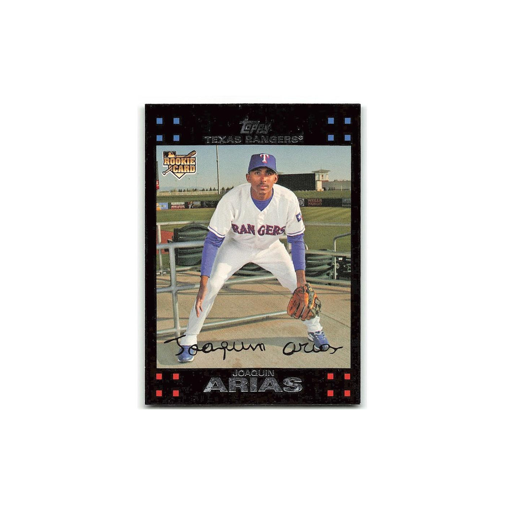 Joaquin Arias Rookie 2007 Topps #286 Texas Rangers Baseball Card NM
