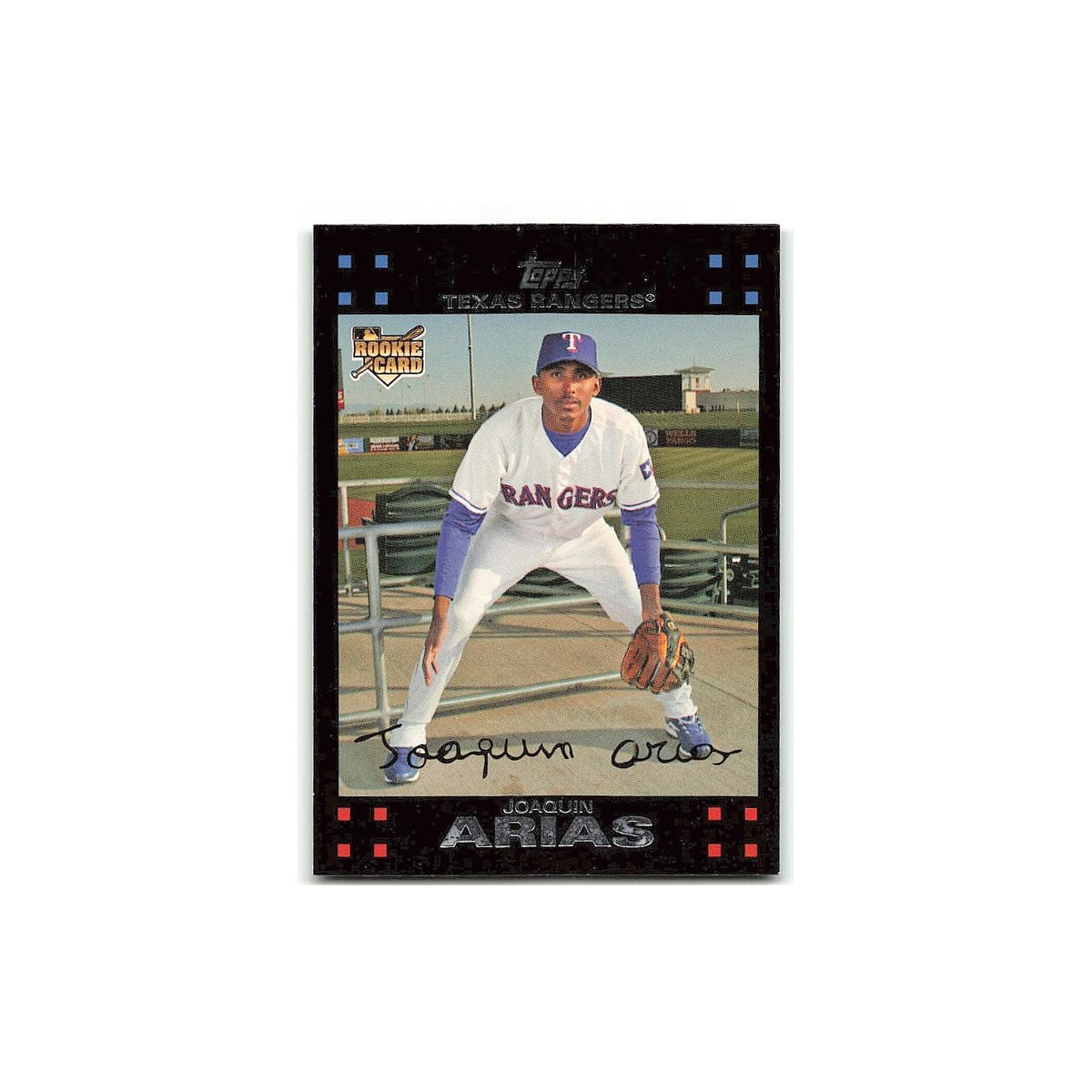 Joaquin Arias Rookie 2007 Topps #286 Texas Rangers Baseball Card NM