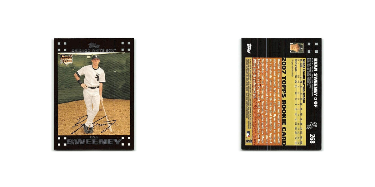 Ryan Sweeney Rookie 2007 Topps #268 Chicago White Sox Baseball Card NM