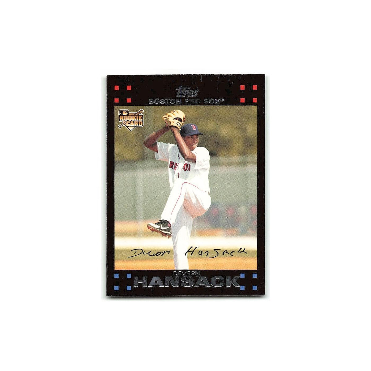 Devern Hansack Rookie 2007 Topps #646 Boston Red Sox Baseball Card NM