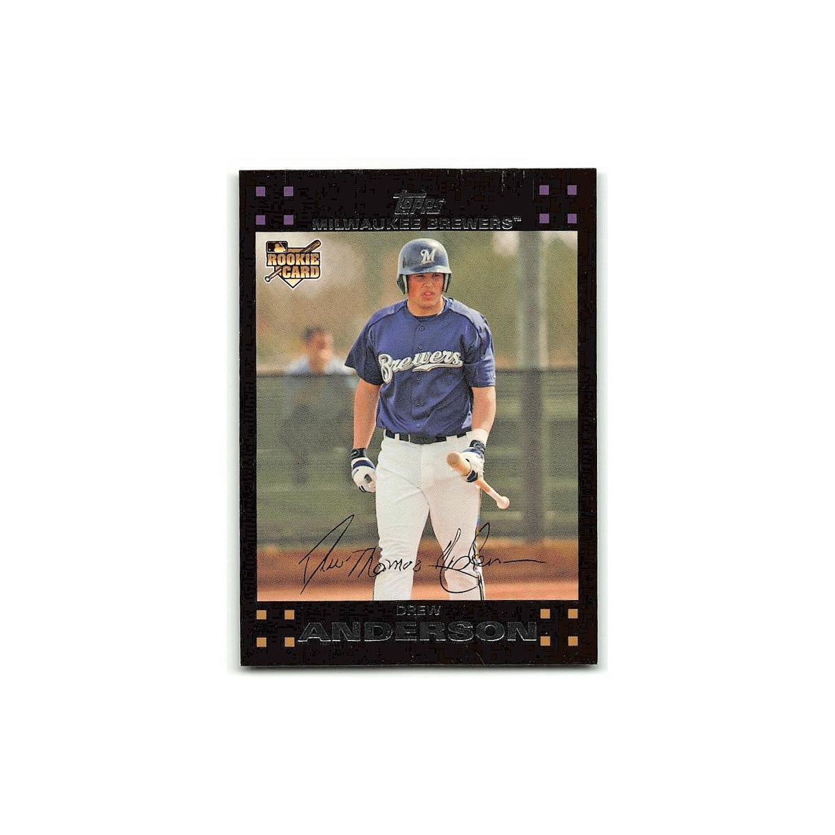 Drew Anderson Rookie 2007 Topps #283 Milwaukee Brewers Baseball Card NM