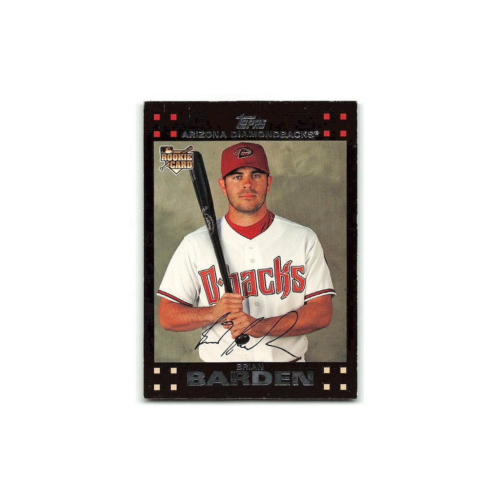 Brian Barden Rookie 2007 Topps #649 Arizona Diamondbacks Baseball Card NM